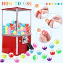 Sosation 150 Pcs 1.1 Inch Gumball Vending Machine Capsules Empty Round Plastic Containers for Prizes Party Favors (Stylish Color)