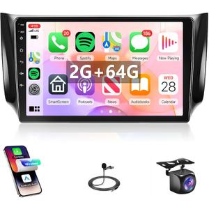 2G+64G 10.1 Inch Car Radio for Nissan Sentra Sylphy B17 2013-2017, Rimoody Android 13 Car Stereo Carplay Android Auto Touch Screen Mirror Link Bluetooth FM/RDS GPS WiFi SWC Backup Camera