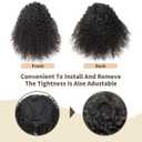 isheeny Drawstring Ponytail for Black Women, Curly Human Hair 12Inch to Add Length & Fullness, Perfect for Women Natural 4A 4B 4C Hair Textures
