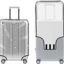 transparent luggage lid suitable for 24 inch suitcasesWaterproof Dustproof Anti-scratch Travel Suitcase Covers Case for Wheeled Luggage (Small, clear)