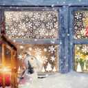 Christmas Stencils for Crafts Small Reusable Christmas Holiday Stencils for Painting on Wood Board Sign Door Hanger Wall (12 Christmas), large, white