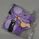 PUPTECK Non-Slip Dog Socks, Double Sides Grips Dog Boots & Paw Protectors for Hardwood Floors Prevents Licking Paws, Adjustable Dog Shoes for SeniorDogs (Small (6 Count), Purple)