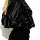 Black Mini Skirt Women's High Waisted Stretch Fitted Bodycon Skirt with Slit (Black, XL)