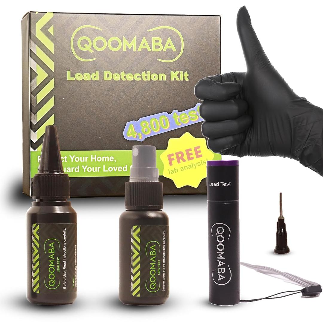 Lead Test Kit  2Bottle Lead Testing Kit for Dishes & Paint, Instant Lead Test Swabs, Lead Tester  with Free Lab Analyses Included