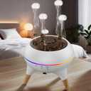 Morbou Essential Oil Diffuser Jellyfish Mist Dancing with Music Aromatherapy, 7 Colorful Lights Hotel Collection Diffuser Oils Scents for Home, Extra 2 * 10ml Essential Oils