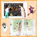 Yexiya 58 Pcs Happy Halloween Bulletin Board Decoration Set Witch Ghosts Pumpkins Cutouts Paper Halloween Classroom Party Decor for Holiday School Classroom Chalkboard Wall Decor Supplies