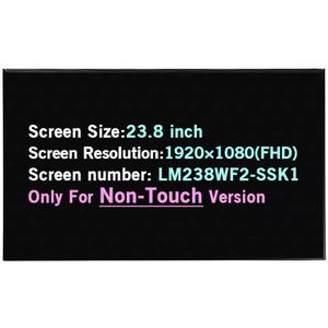 23.8" Screen Replacement for Lenovo IdeaCentre 520-24IKU 520-24IKL 520-24AST 520-24ICB F0D1 F0D2 F0D3 F0DJ LM238WF2-SSK1 M238HCA-L3B FHD 1080P 30PIN LCD Display Panel (Only for Non-Touch Version)