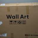 Large Framed Neutral Abstract Wall Art for Living Room, Set of 2 Black and Beige Modern Canvas Prints Paintings Artwork for Walls, Minimalist Block Lines Pictures for Hallway Office Wall Decor 24x36 In, 24" W x 36" H x 2Pcs