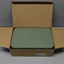 Decorative Storage Boxes with Lids  Set of 2 Beautiful Fluted Cardboard Organizer Bins for Your Home Bookshelf Decor to Safely Store Your Documents, Memory Box Items and Other Keepsakes in Style (Sage)