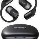 Open Ear Headphones Wireless Bluetooth Earbuds with Smart Power Display, 40H Playtime, Clear Calls, Secure Fit, IPX5 Waterproof Sports Earbuds for Workout, Running