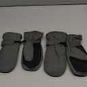 SATINIOR Kids Snow Mittens Waterproof Winter Ski Gloves Warm Thicken Snow Gloves for Girls Boys (5-8 Years, Carbon Ash)