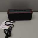 Monster Shock Plus Bluetooth Speaker, Portable Speaker with 40W Stereo Sound, 20H Playtime, Bluetooth 6.0, Support AUX, TF, Wireless Stereo Pairing, IPX6 Waterproof Speaker for Home, Outdoor, Travel (Black)