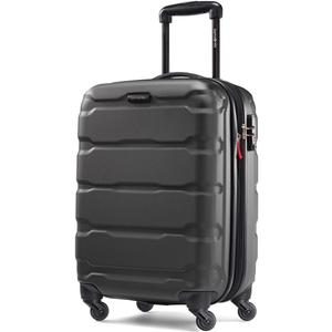 Samsonite Omni 2 Carry-On Hardside Luggage with 360 Spinner Wheels - Scratch Resistant Hardshell - TSA, Airline-Approved - Expandable Polycarbonate Shell for Lightweight Travel - Midnight Black