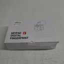 keyless Entry Door Lock deadbolt with Handle Set- Front Door Fingerprint Smart Locks with 2 Lever Handles-Keypad Code Deadbolt -App Control,Auto Lock,Easy to Install (Black)