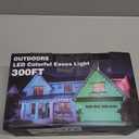 LETIANPAI 300FT Permanent Outdoor Lights,RGB Eaves Light with App Control Remote,DIY Scene Modes IP67 Waterproof Under Eave Lighting,Outdoor Lights for Decor,Garden Decor,House,Party,Holiday