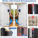 Anti-Theft Doorbell Mount No Drill Compatible with Orbitell/Reolink Video Doorbell, Adjustable Mounting Bracket Holder Accessories for Apartment Rentals, Enhanced Protection Doorbell Mount Bracket