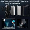 2Pack Streaming Key Light, LED Video Light Dimmable Bi-Color 3200-5600k Video Conference Lighting with Gooseneck Tubes Desk Light for Stream/Podcast/Gaming/Zoom Meetings/Broadcast/YouTube
