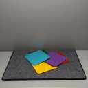 Becko US 2000-pc Foldable Puzzle Board with 6 Colorful Trays & TPU Cover, Portable & Lightweight Puzzle Table, Felt Mat with Auxiliary Lines for Storage, for 2000 1500 1000 Pieces Puzzles (Dark Gray)