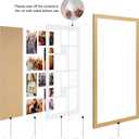 11.8x21.8 Collage Frame with 8 Openings 4X6 Pictures, Multiple Picture Frame with Mat, Wall or Tabletop Decor, Natural Wood Grain,2 Pack