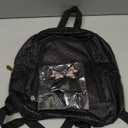 Cheer Backpack with Bow Keychain Cheerleading Glitter/Canvas Backpack Cheerleaders Gift Cheer Bags for Sport(Glitter,Black,Small)