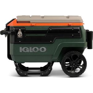 Igloo Trailmate Journey 70Qt Wheeled Cooler | Insulated Hard Shell Ice Chest, 33.82 X 20.31 X 23.62"