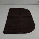 BEQHAUSE 30x18 Inch Kitchen Rug Mat, Durable Anti-Slip Absorbent Dirt-Resistant Kitchen Rug Pet Mat Machine Washable (Brown) (1'6" x 2'6" (Semicircular))