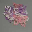 Butterfly Kisses and Baby Wishes Banner, Butterfly Themed Baby Shower Decorations for Girl, Pre-assembled (Purple)