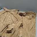 Vacation Outfits for Women 2 Piece Textured Fall Sets Button Down Shirt and Long Pants Set Summer Outfits 2025
 Size XL