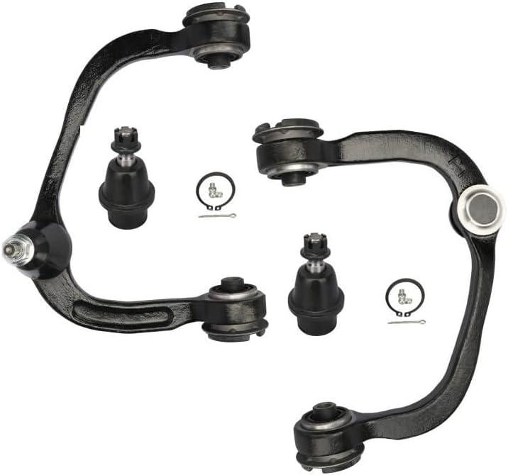 4 Pcs Front Suspension Kit 2 Upper Control Arm with Lower Ball Joints for Ford F150 2004 2005 2006 2007 2008, 2006-08 for Lincoln Mark LT Upper Control Arm kit K80308 K80149 K80306