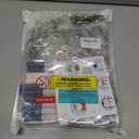 Winlyn 24 Sets Christmas Gingerbread House Suncatchers Ornaments Decorations DIY Window Paint Art Suncatchers Winter Crafts Painting Kits for Kids Classroom Activities Art Project Party Favors