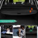 Powerty Cargo Cover for 2022-2025 2026 Genesis GV70 Accessories Retractable Trunk Cover Security Shielding Shade Cargo Luggage Cover