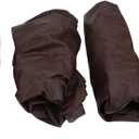 AYNEFY 4pcs Chair Seat Cover, Elastic Slipcover for Home Hotel, Made of Premium PU Material, Suitable for All Chair Types (Coffee)