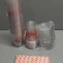 50 Sets Pink Cherry Blossom Party Supplies Cherry Blossom Plastic Cups with Lids and Straws 16 oz Clear Floral Disposable Drinking Cups Bulk for Spring Birthday Baby Shower Party Supplies