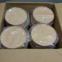 GHEIR 100 Pack 38 oz Disposable Bowls with Lids, Kraft Paper Salad Bowls with Lids, Paper Soup Bowls Food Container for Cold/Hot Food or Takeout