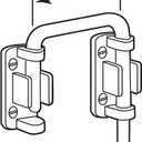 Prime-Line S 4378 Sliding Door Loop Lock, 1-7/16 In., Diecast Construction, Nickel Plated (Single Pack)