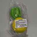 Dog Puzzle Toy 2 Pack, HIPPIH Interactive Dog Toys for Treat Dispensing, Durable Puppy Toys for Teething Small Dogs, Dog Treat Ball for Teeth / Slow Feeder/ IQ Training/ Playing (Green+Yellow)