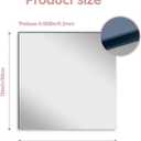 3 x 8 Pcs Flexible Mirror Reflective StickersNon Glass Safety Reflective Mirror, 12 x 12 in Self Adhesive Square Cuttable Acrylic Film Mirror for DIY Craft Home Wall Decoration