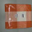 KOZYFLY Buffalo Plaid Rug 27.5x43 Inches Orange and White Checke Rug Halloween Fall Door Mat Cotton Washable Area Rugs Door Mat Outdoor Entrance for Front Porch Entryway Fall Farmhouse