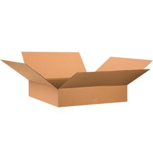TAPE LOGIC 28x28x6 Flat Corrugated Boxes, Flat, 28L x 28W x 6H, Pack of 10 | Shipping, Packaging, Moving, Storage Box for Home or Business, Strong Wholesale Bulk Boxes