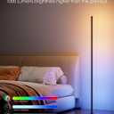 LED Corner Floor Lamp 2 Pack, 65" Tall Smart RGB Floor Lamp with APP and Remote Control, Ambient Lighting Color Changing Standing Lamps with Music Sync and Timing for Living Room, Bedroom, Gaming Room