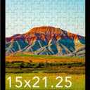 Wood 15x21.25 Puzzle Frame Black for Wall Hanging, 15 x 21.25 Picture Frame Poster Photo Frame for Wall Horizontally or Vertically, Black, 1 Pack