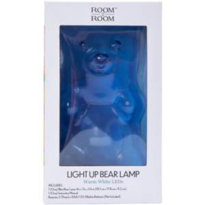 Generic Room 2 Room Pink Light-Up Gummy Bear Lamp Light 4in X 7in, BlueBear24