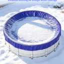 EchoVale Winter Pool Cover 24 ft Round Above Ground, 3 Overlap Heavy Duty