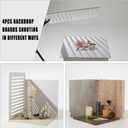 4PCS 16x16 Inch Backdrop Boards, 1PC 15x19 Inch Window Shadow Pane, 1PC Light Cone with Backets & Holders, Background Kit for Small Product Food Make-up Product Studio, BEIYANG