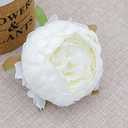 FagusHome 25 Pcs Silk Peony Artificial Flower Heads 4 inch Fake Peony Flowers Heads with Stems Artificial Peony Flower Heads in Bulk Wholesale for Wedding Home Decor (Off White)