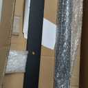 SMARTSTANDARD 6.6ft Heavy Duty Sliding Barn Door Hardware Kit, Black, (Whole Set Includes 1x Pull Handle Set & 1x Floor Guide) Fit 36"-40" Wide Door Panel (Big Industrial Wheel Hangers)