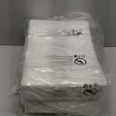 Bar Stools Set of 2, Counter Height Bar Stools for Kitchen Island, 24 Inch Modern White & Gold Saddle Backless Barstools, Counter Stool with Metal Base & Thick Saddle Seats(White+Gold)