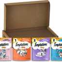 Temptations Cat Treats Classic Crunchy and Soft Cat Treats Variety Pack, 6.3 oz. Pouches (Pack of 6)