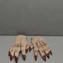 FREE BEAUTY Halloween Party Scary Moster Skeleton Bone Claw Hand Reaper Gloves Costume Adult