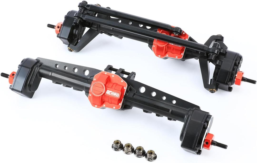 RCAWD SCX10 III Portal Axle Set Upgrades ONLY for Base Camp, JLU Wrangler, JT Gladiator,1982 K10, 1/10#AXI03030#AXI03027#AXI03007#AXI03003#AXI03006B #AXI03029 Black